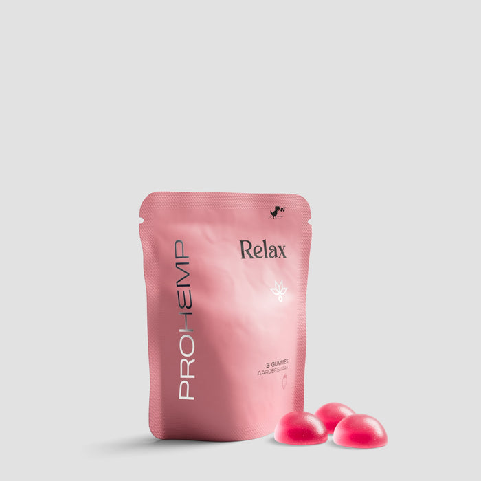 Prohemp Relax gummies met aardbeismaak voor rust en vitaliteit