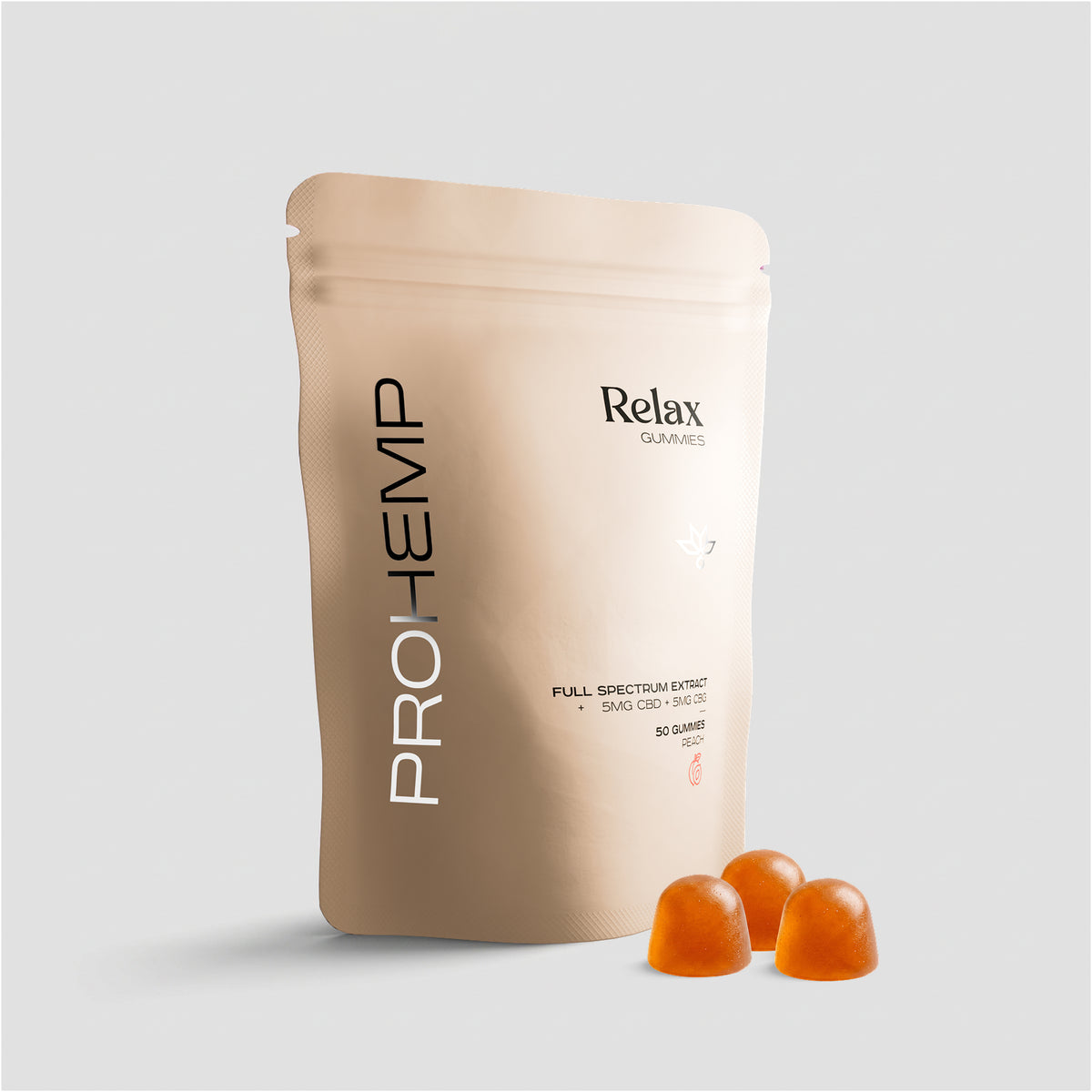 50 x Relax Gummies – Pêche