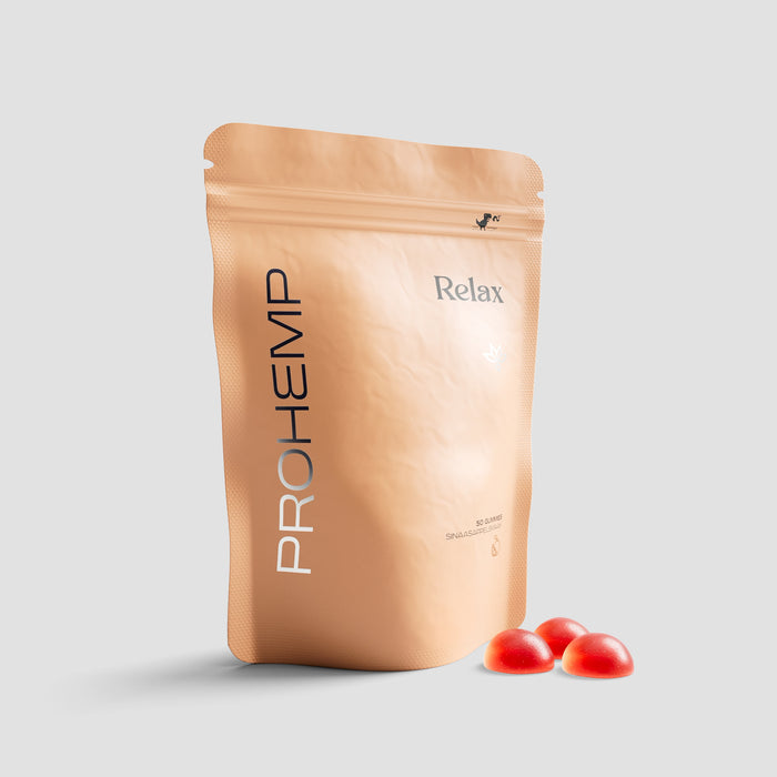 Prohemp Relax gummies voor vitaliteit en rust, sinaasappelsmaak