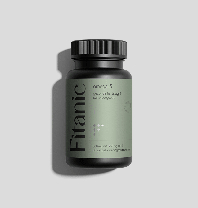 Fitanic Omega-3 supplement voor gezonde hartslag en scherpe geest, 30 softgels met EPA en DHA
