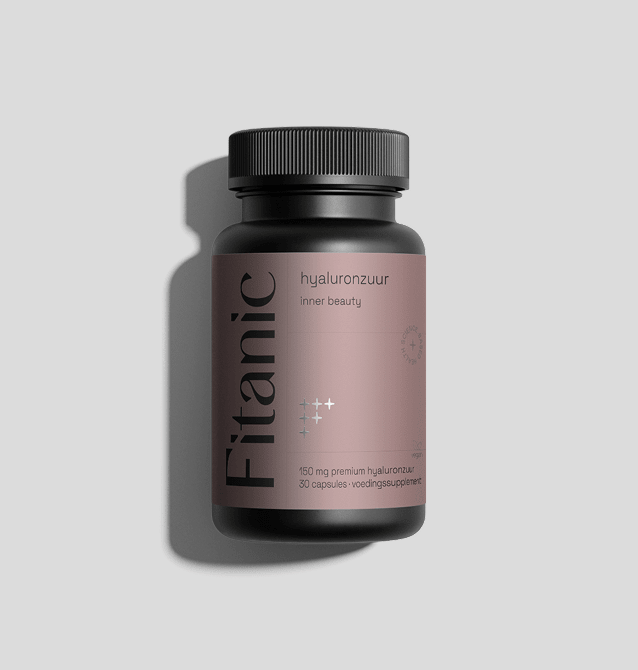 Fitanic hyaluronzuur capsules voor inner beauty en huidvitaliteit, 150 mg premium voedingssupplement