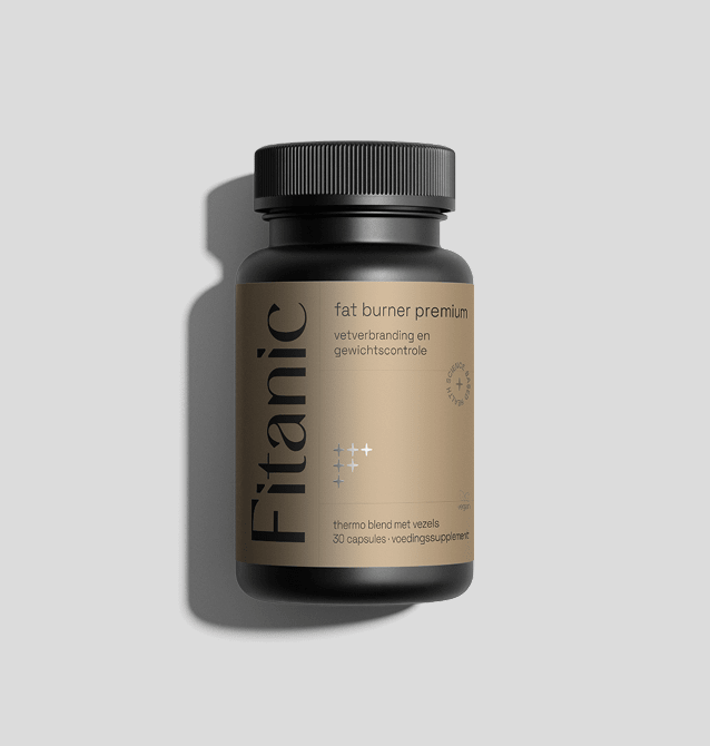 Fitanic Fat Burner Premium capsules voor vetverbranding en gewichtscontrole, thermo blend met vezels