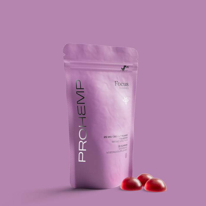 Focus Gummies met CBD, L-Theanine en Guarana voor vitaliteit en concentratie