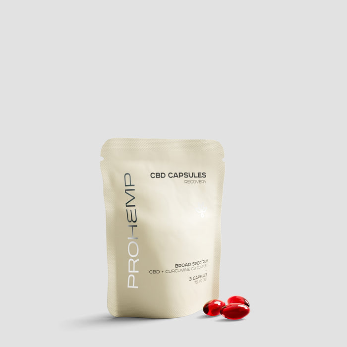 Prohemp CBD capsules met curcumine C3 complex voor herstel en vitaliteit, 3 capsules per portie